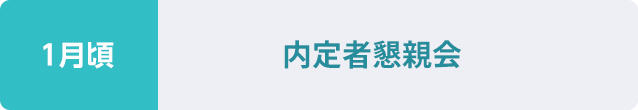 1月頃：内定者懇親会